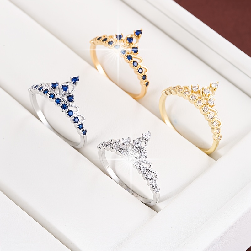Crown Zirconia Women's Ring